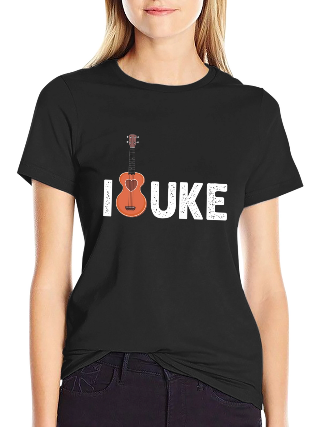 I Heart UKE T-Shirt - Ukulele Lover Tee