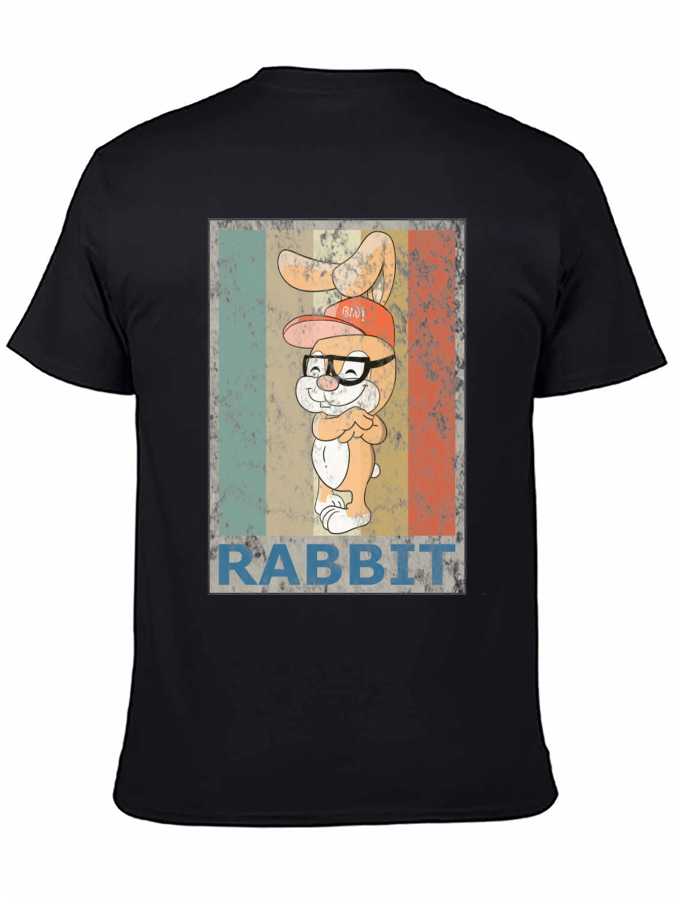 Cool Rabbit Graphic T-Shirt - Vintage Style
