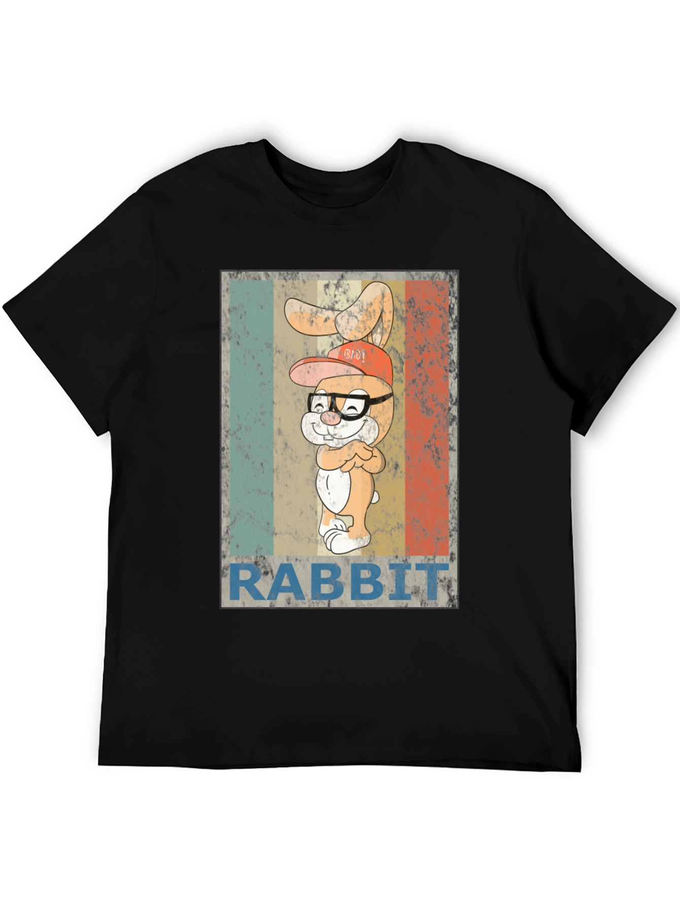 Cool Rabbit Graphic T-Shirt - Vintage Style