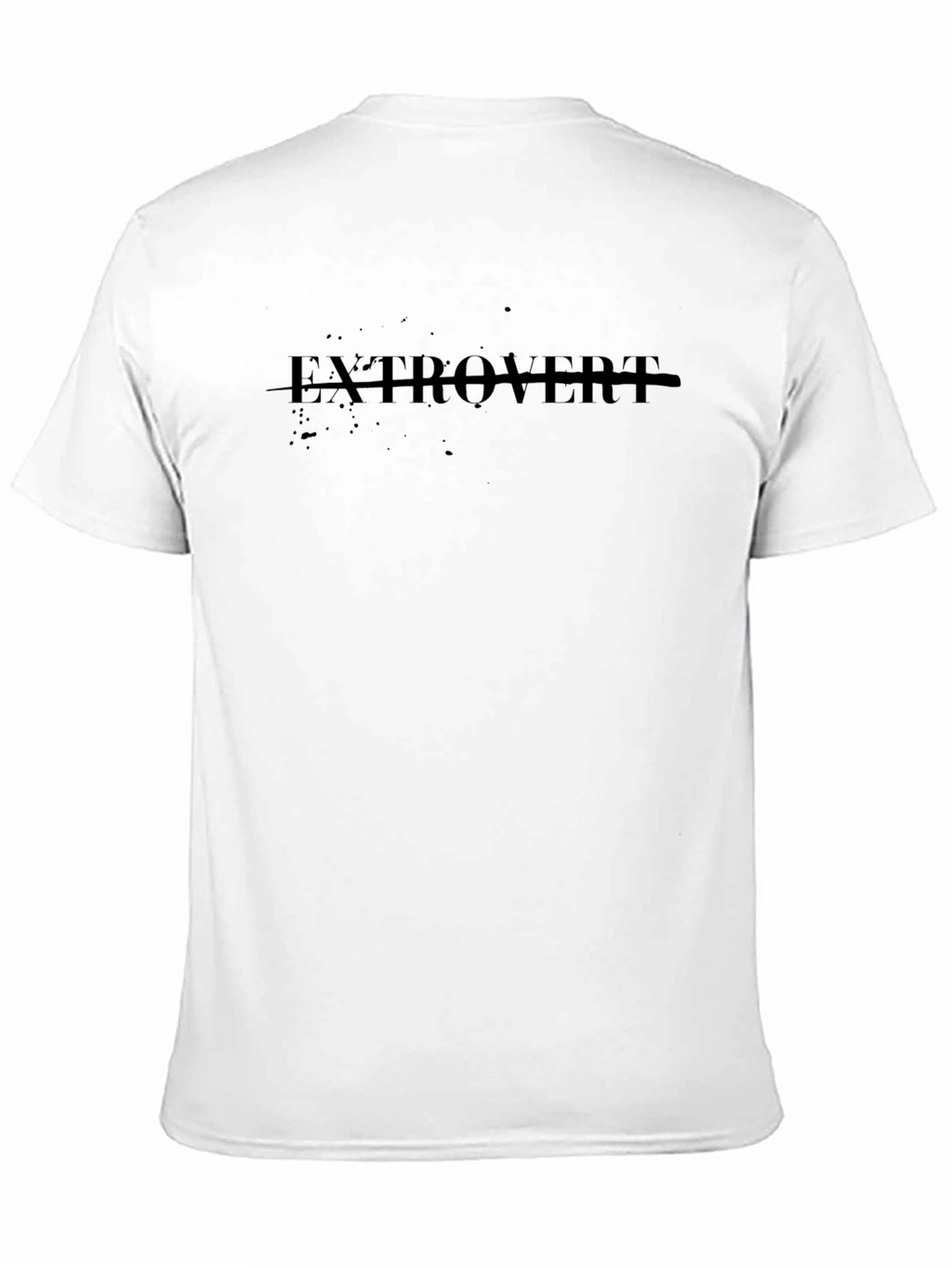 Extrovert Graphic Tee - Classic Black Cotton T-Shirt