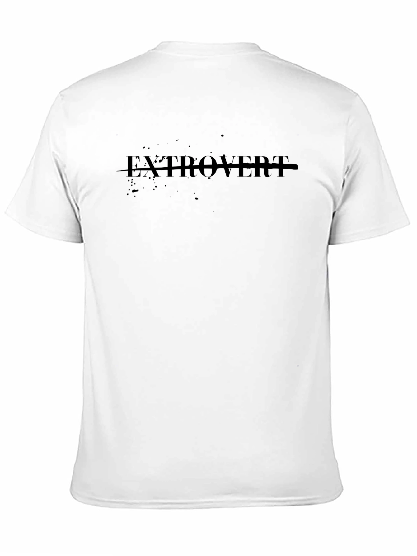 Extrovert Graphic Tee - Classic Black Cotton T-Shirt