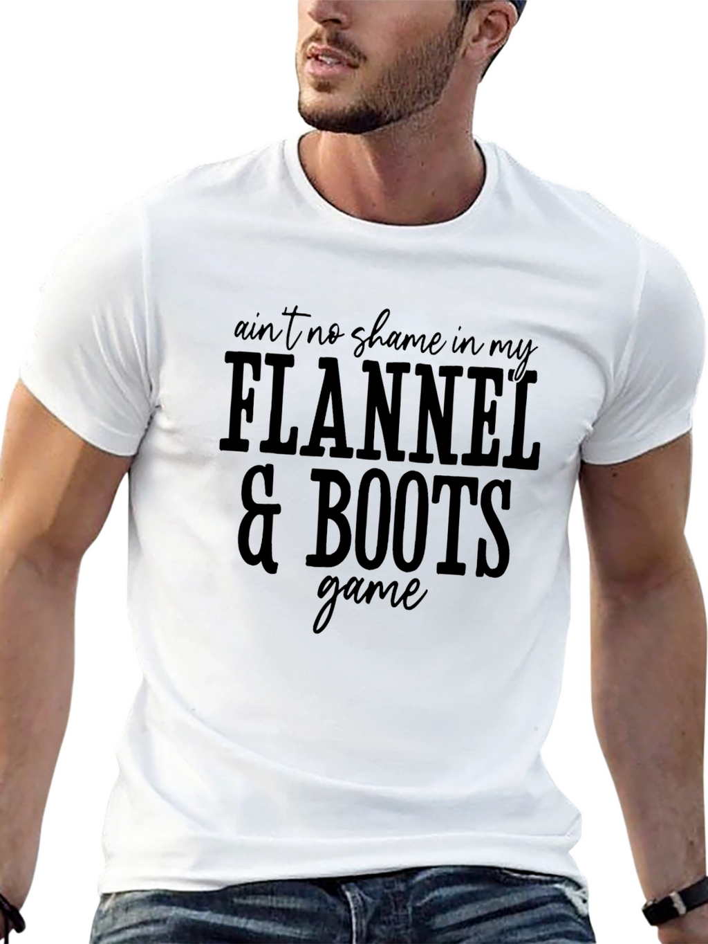 Flannel & Boots Graphic Tee - Stylish Comfort