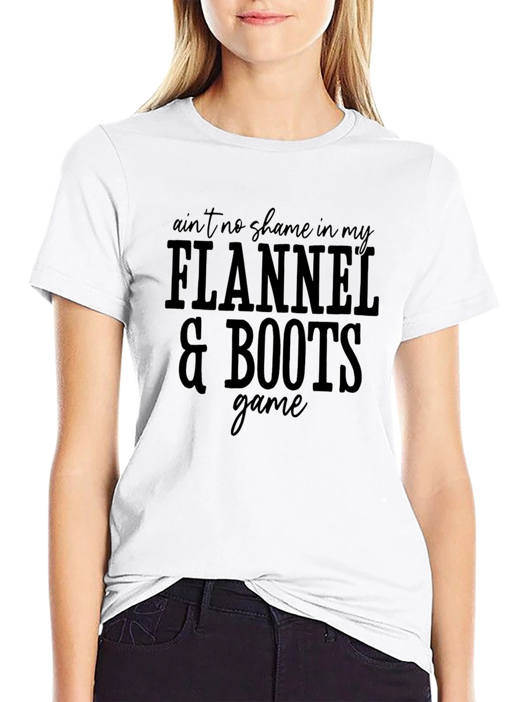 Flannel & Boots Graphic Tee - Stylish Comfort