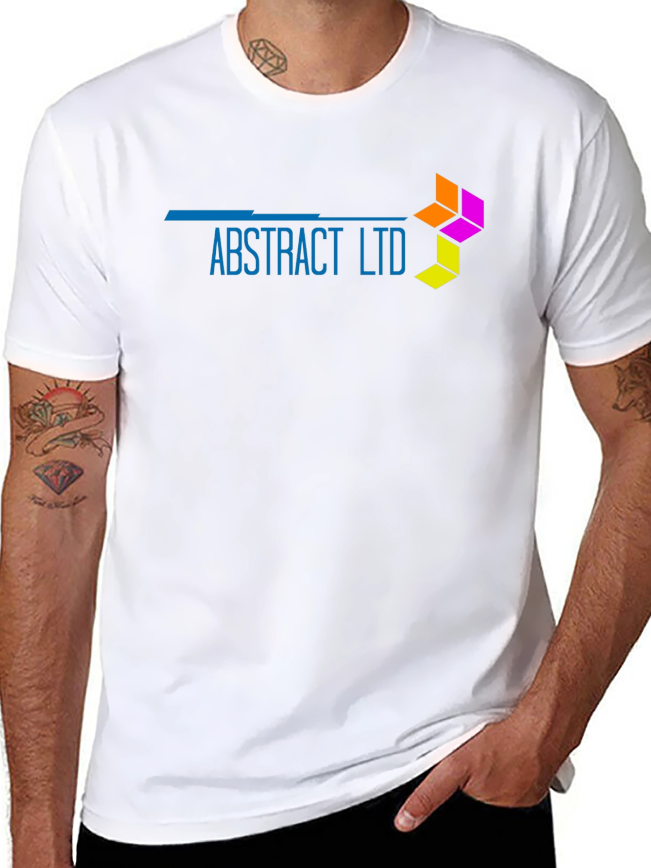 Abstract Ltd Black T-Shirt - Modern Design