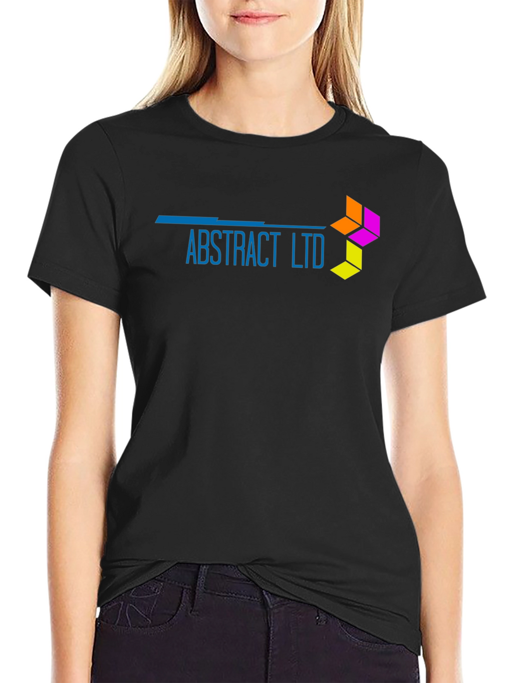 Abstract Ltd Black T-Shirt - Modern Design