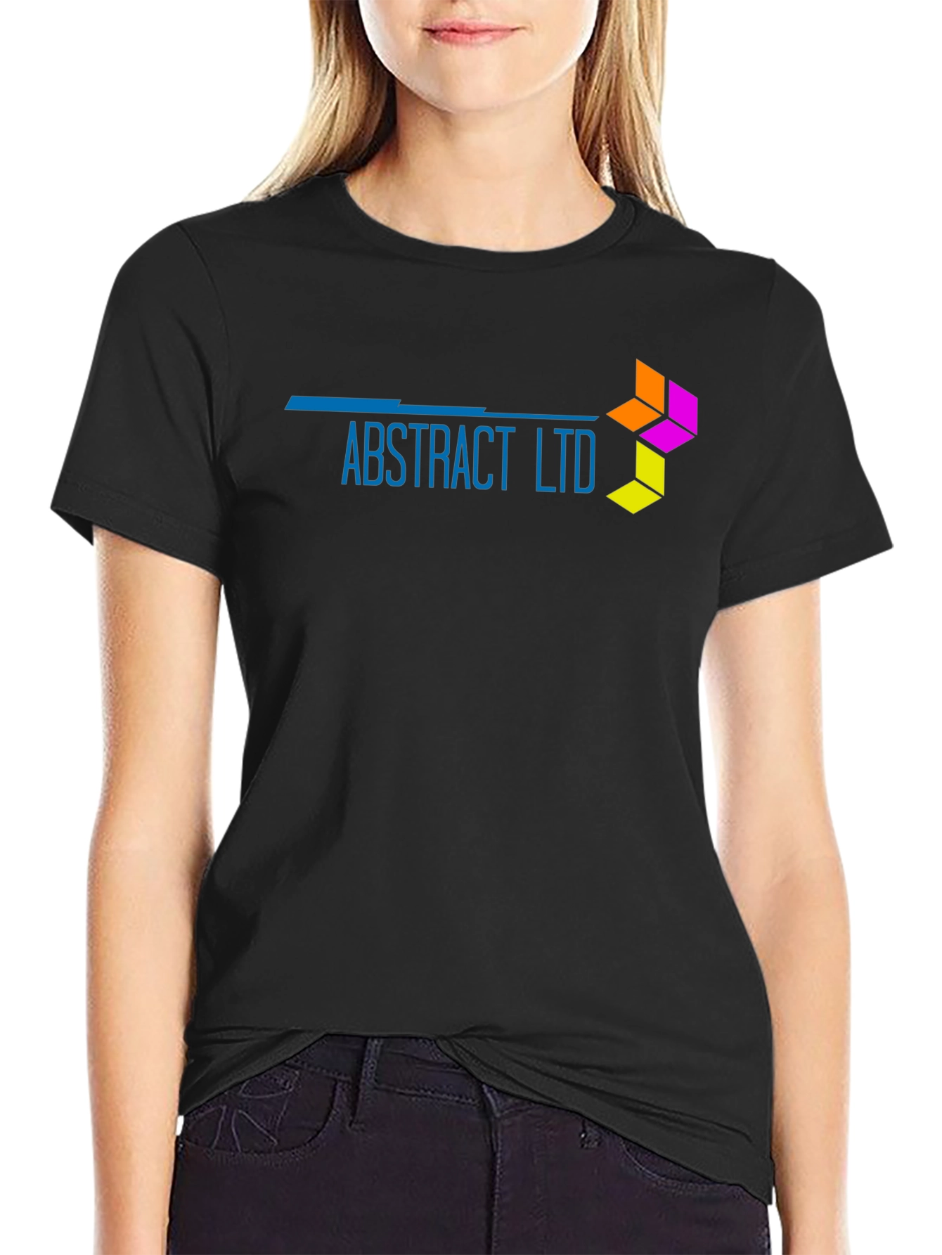 Abstract Ltd Black T-Shirt - Modern Design