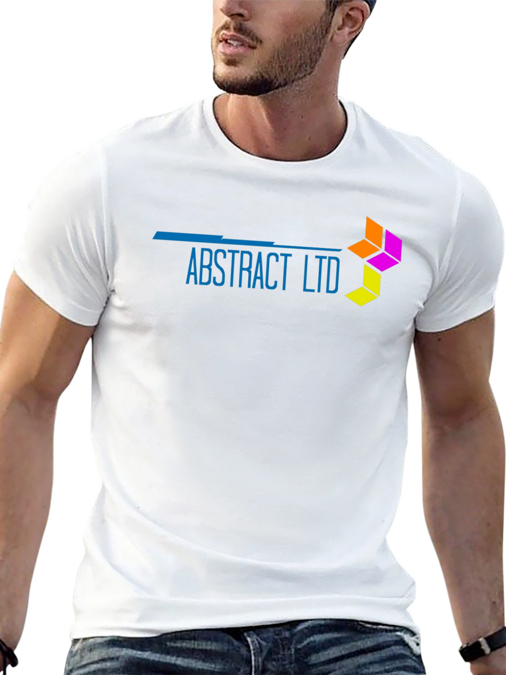 Abstract Ltd Black T-Shirt - Modern Design