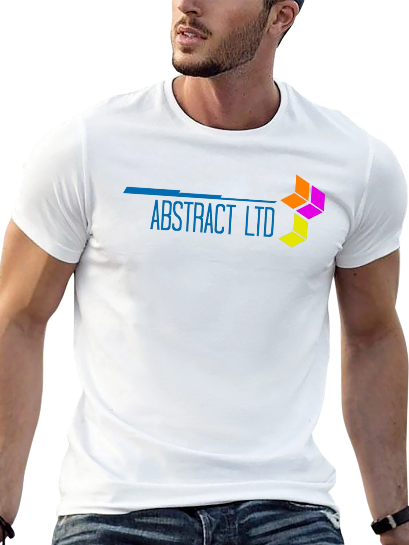 Abstract Ltd Black T-Shirt - Modern Design