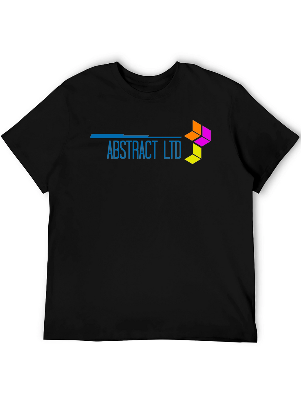 Abstract Ltd Black T-Shirt - Modern Design