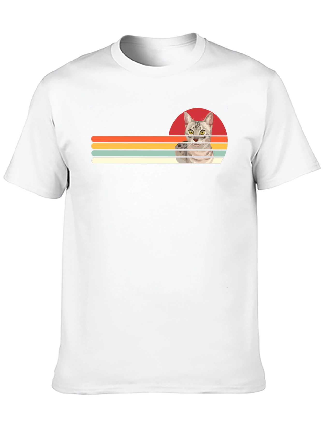 Retro Cat Graphic T-Shirt