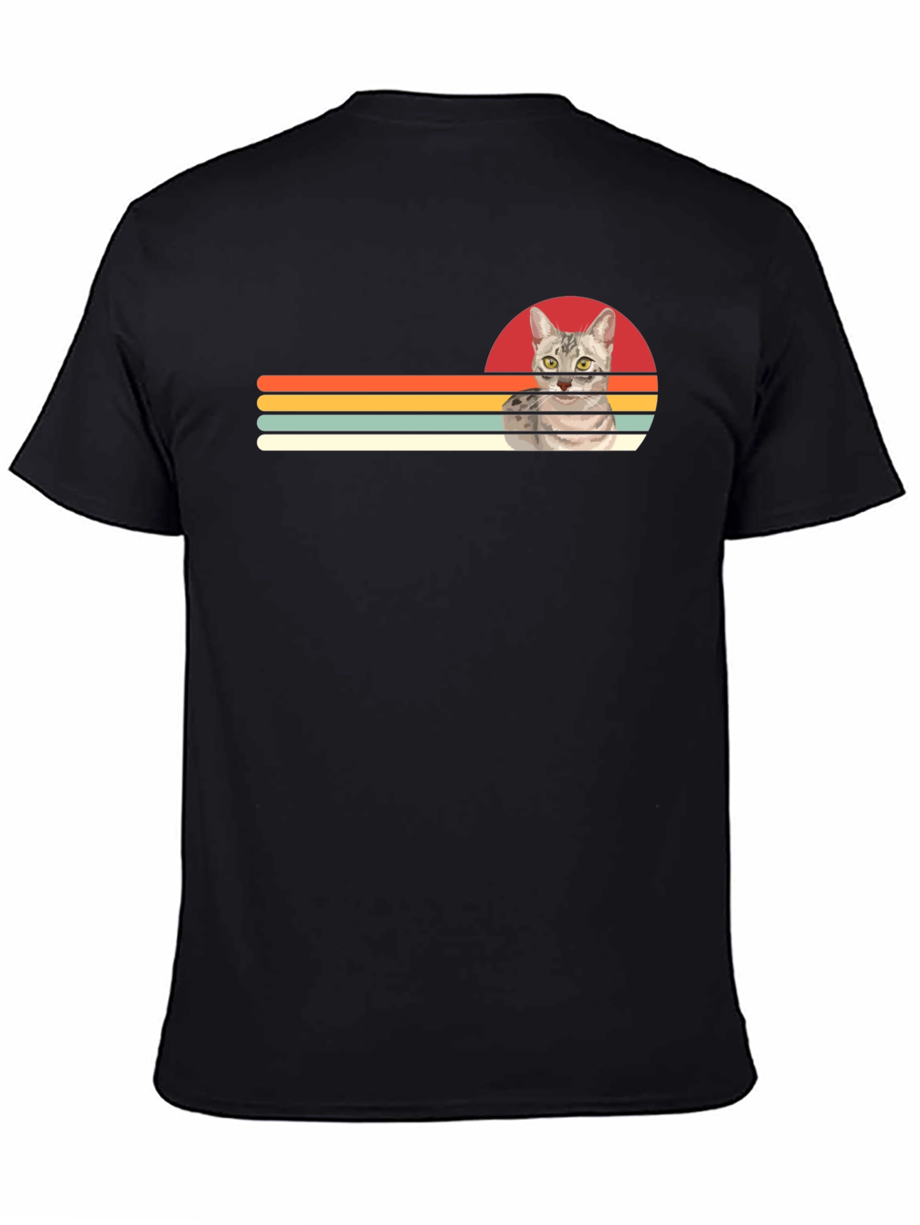 Retro Cat Graphic T-Shirt