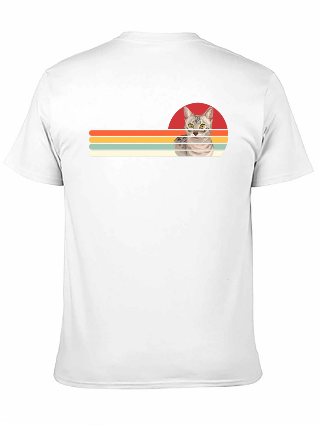 Retro Cat Graphic T-Shirt