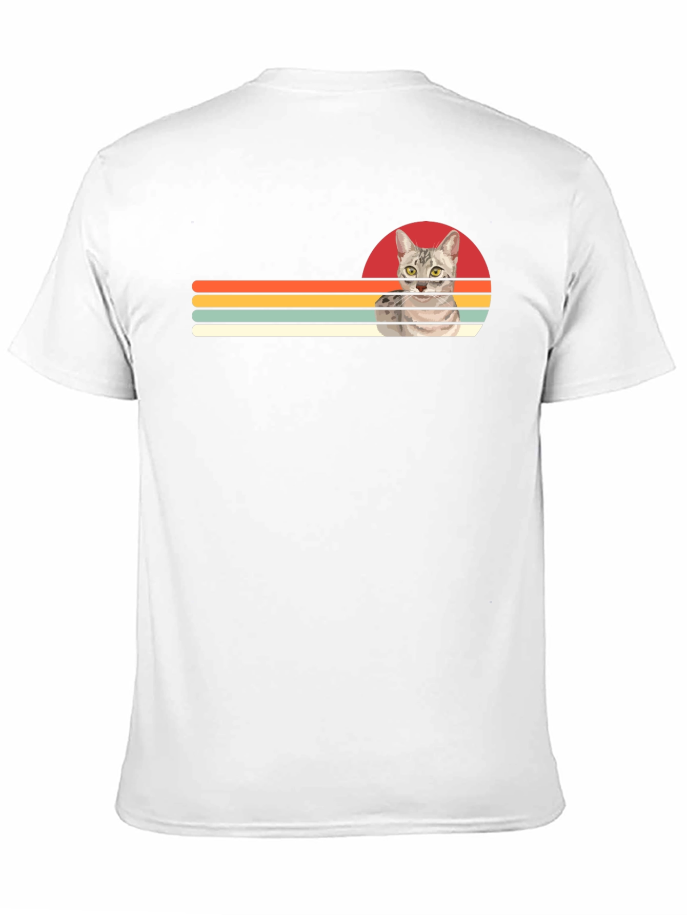 Retro Cat Graphic T-Shirt