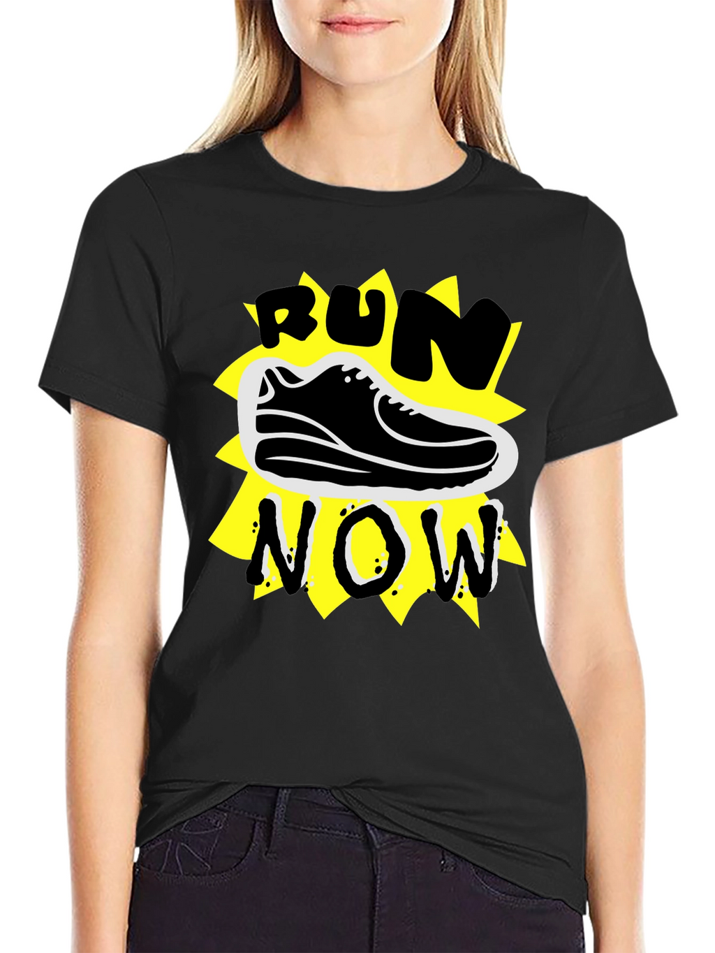 Run Now Graphic Tee - Stylish Activewear T-Shirt