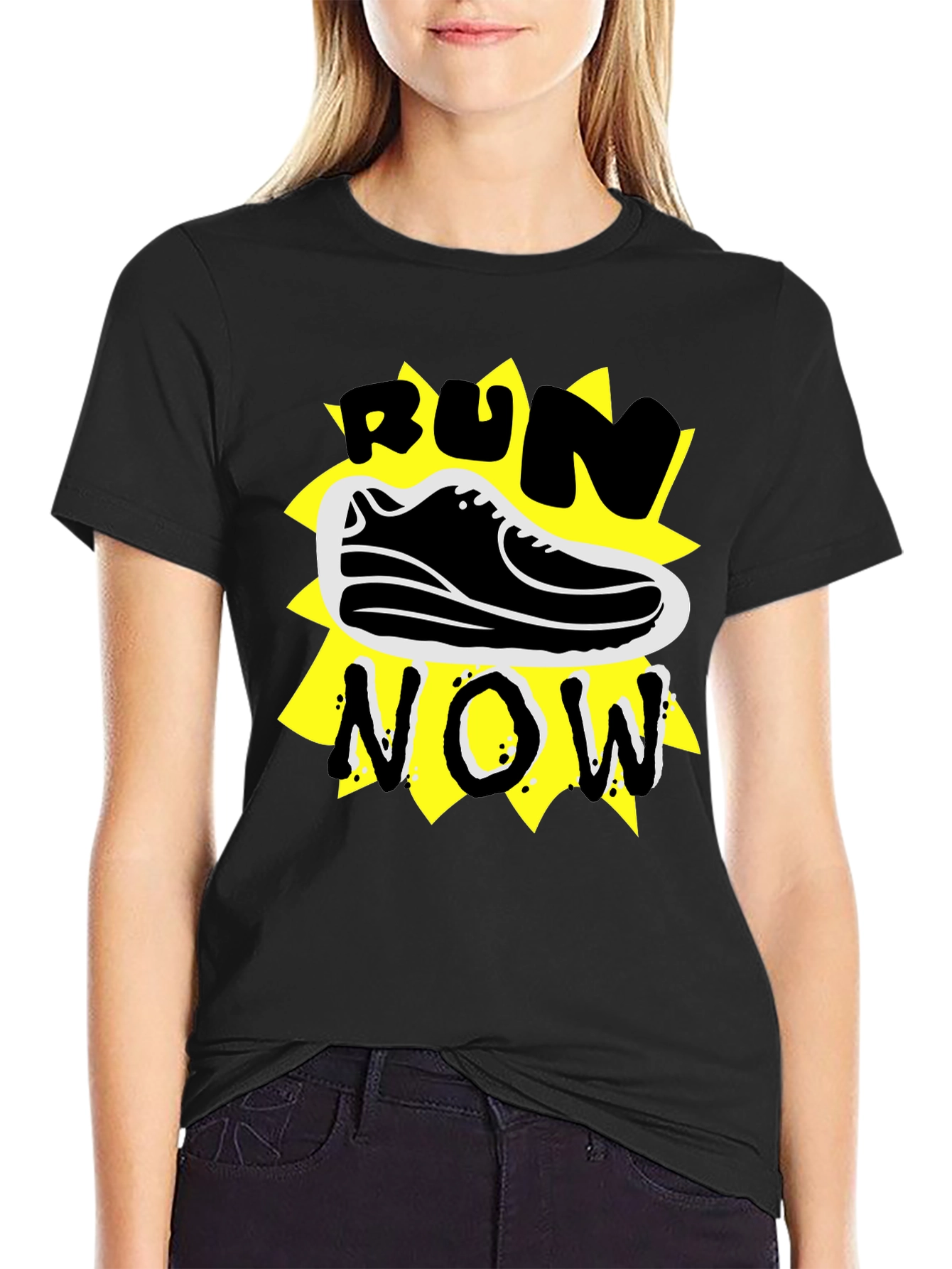 Run Now Graphic Tee - Stylish Activewear T-Shirt