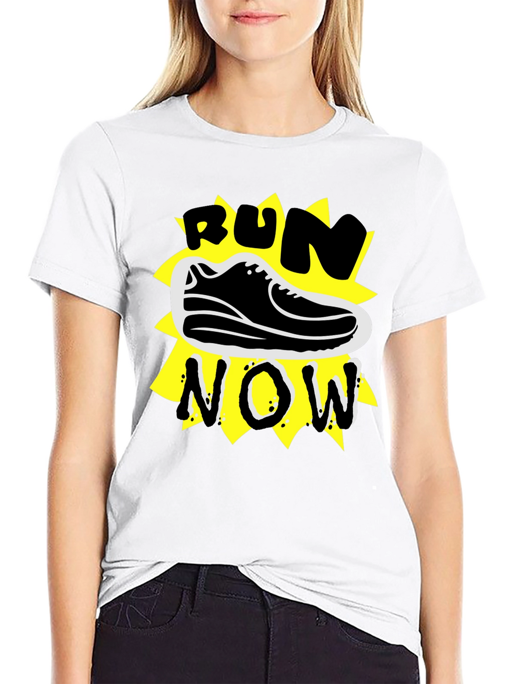 Run Now Graphic Tee - Stylish Activewear T-Shirt