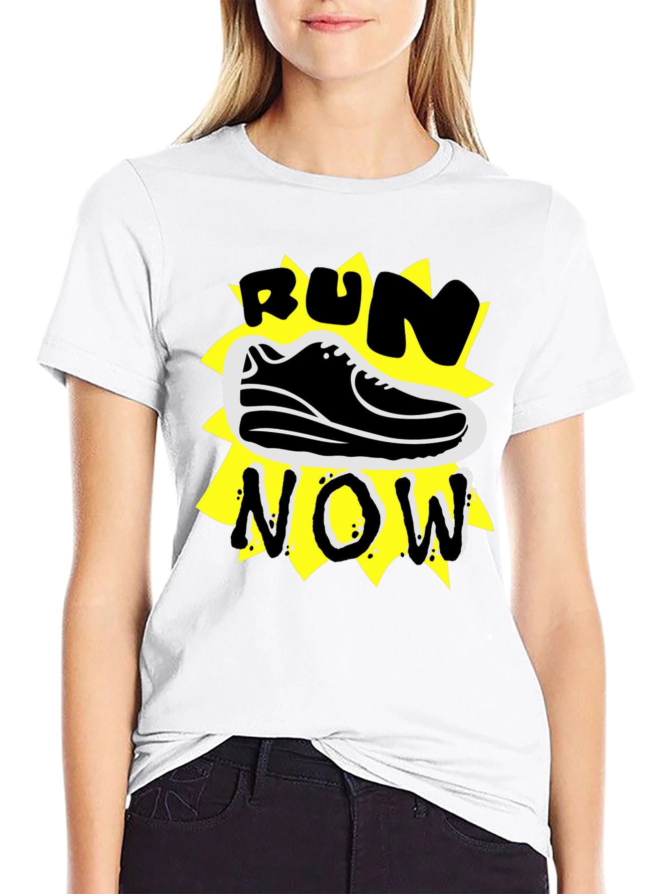 Run Now Graphic Tee - Stylish Activewear T-Shirt