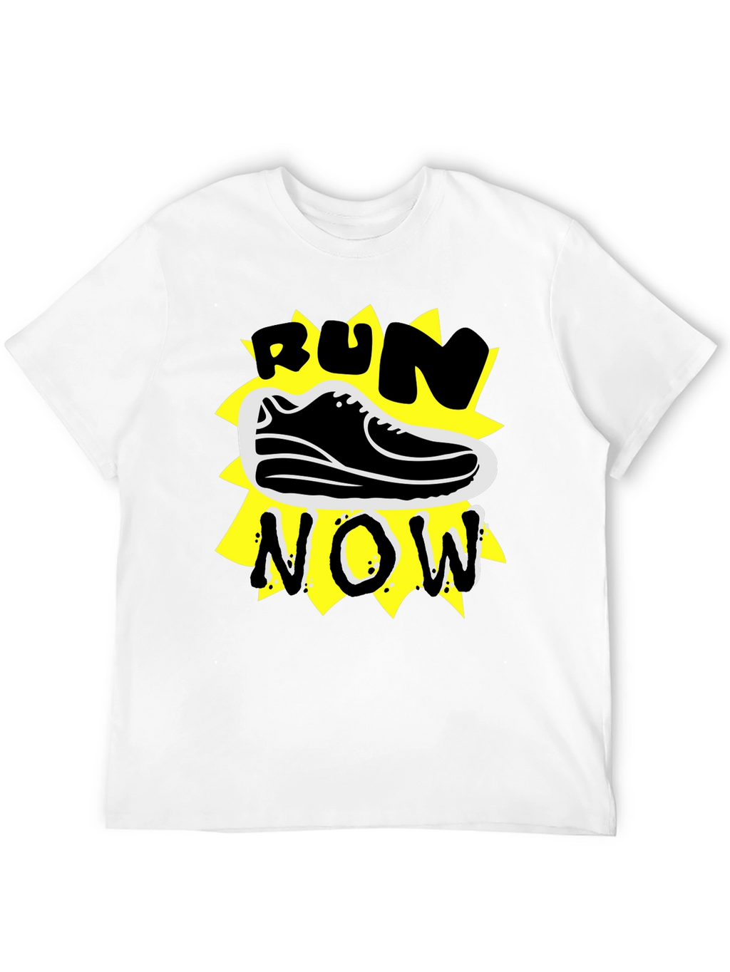 Run Now Graphic Tee - Stylish Activewear T-Shirt