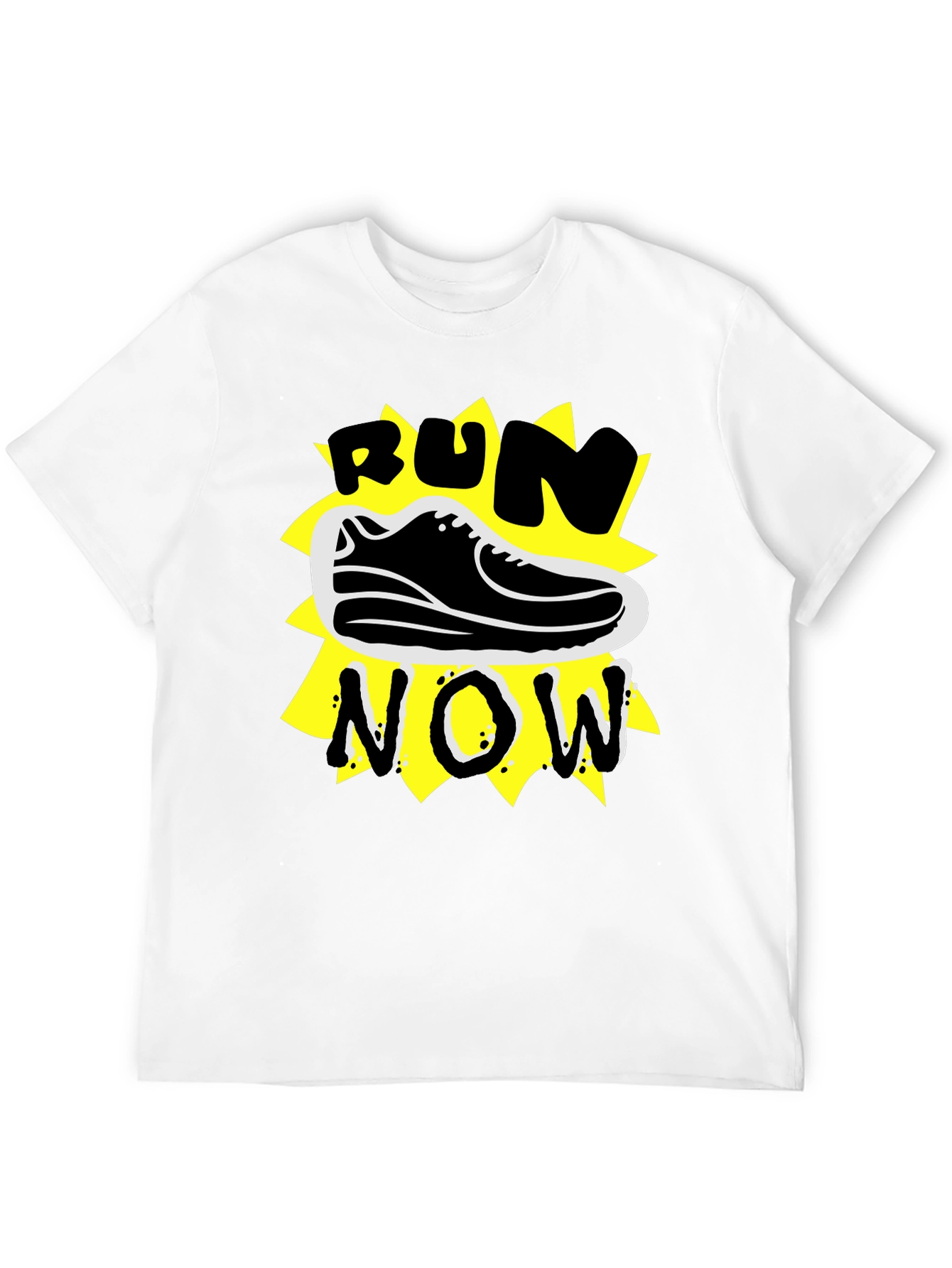 Run Now Graphic Tee - Stylish Activewear T-Shirt