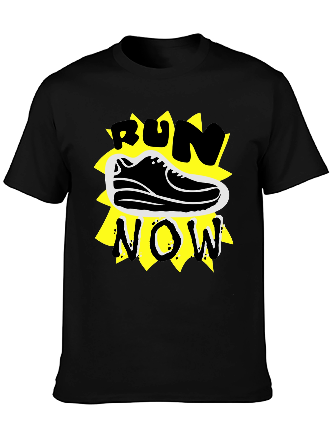 Run Now Graphic Tee - Stylish Activewear T-Shirt