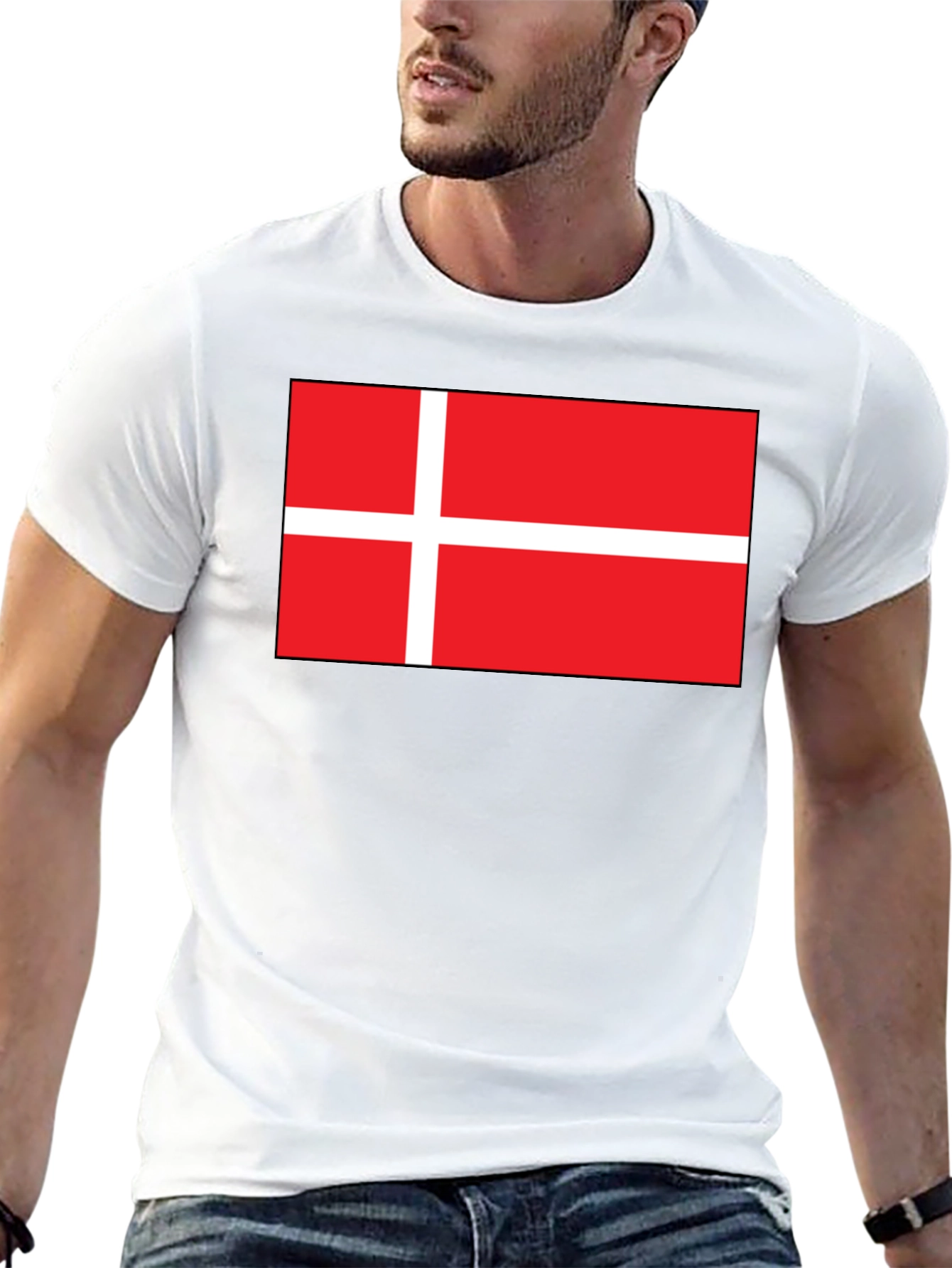 Danish Flag T-Shirt - National Pride Tee