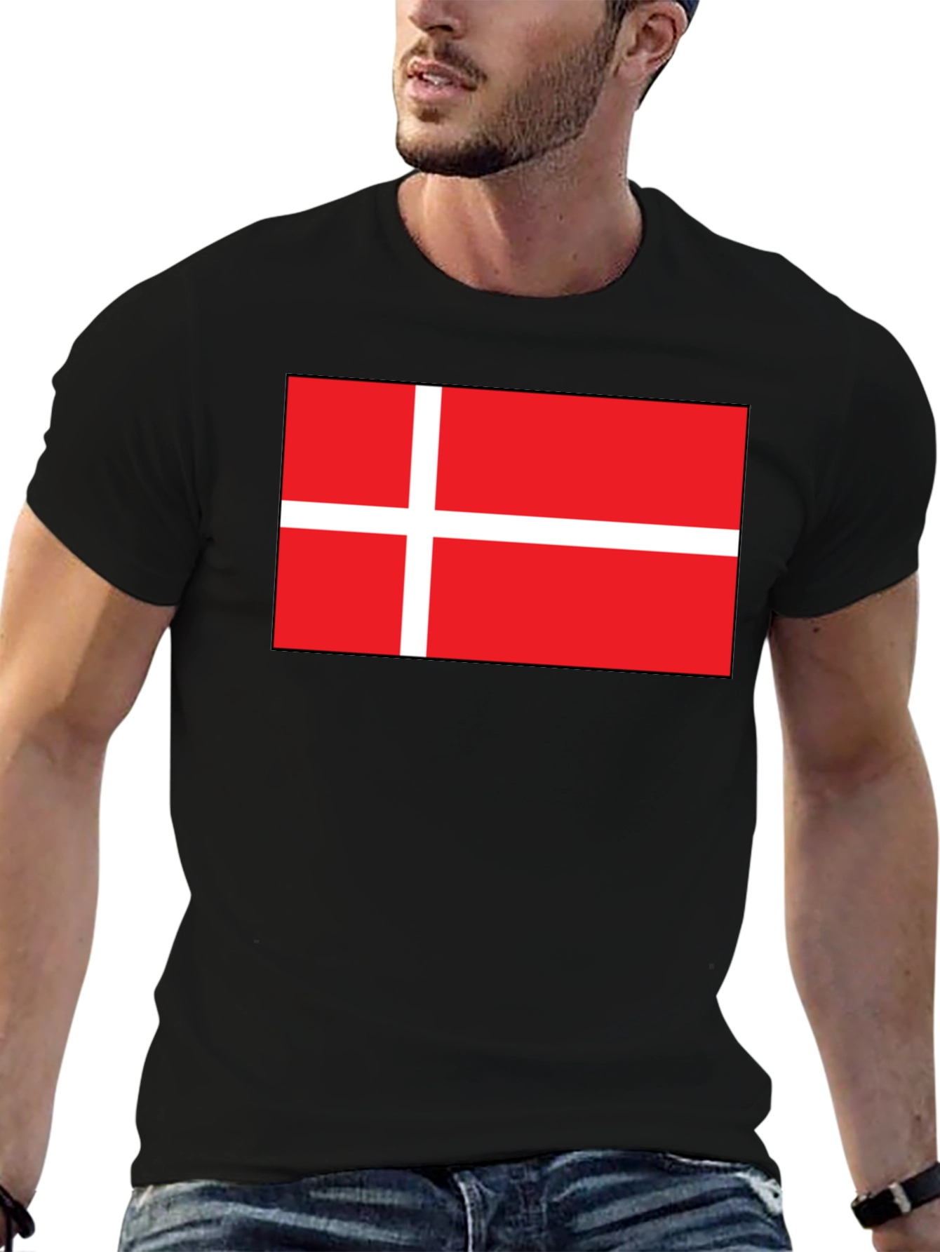 Danish Flag T-Shirt - National Pride Tee