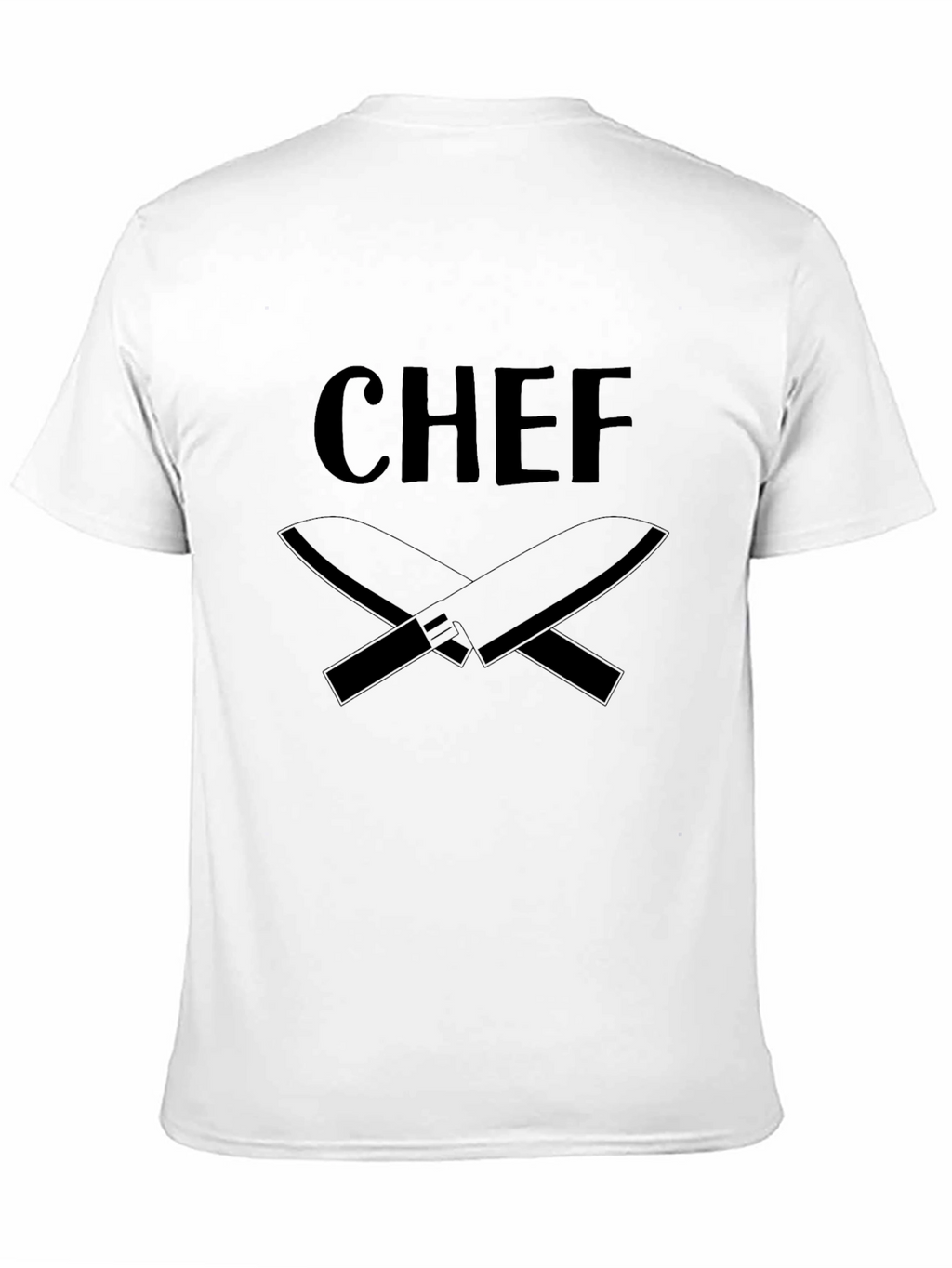 Chef T-Shirt - Culinary Crossed Knives Design