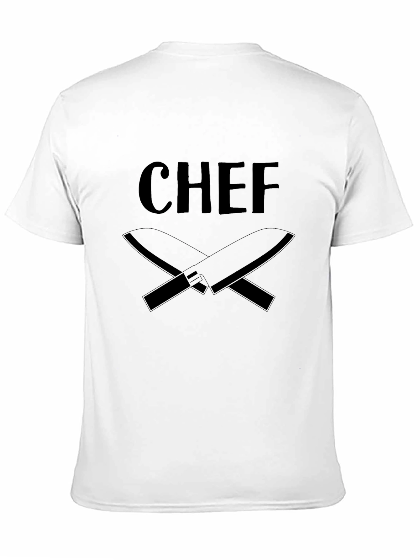 Chef T-Shirt - Culinary Crossed Knives Design