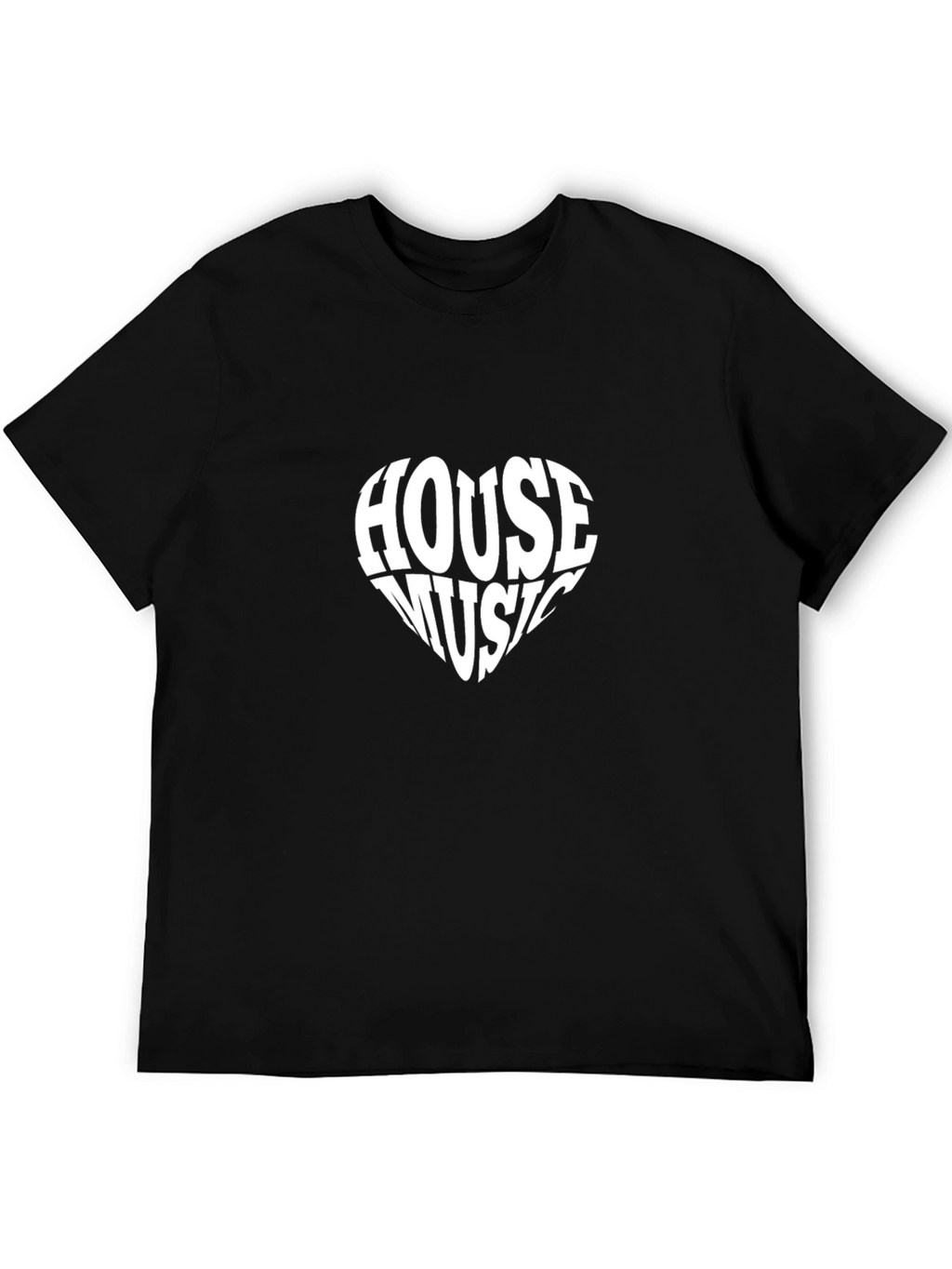 House Music Heart Graphic T-Shirt