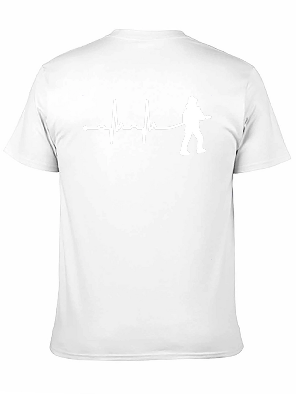 Firefighter Heartbeat T-Shirt - Black