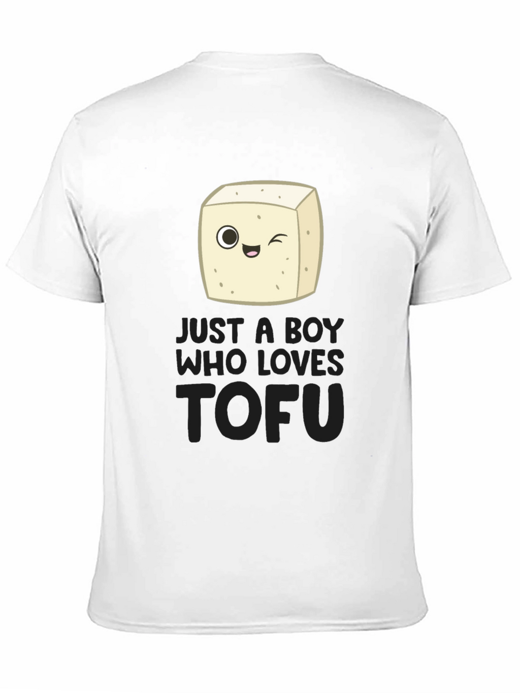 Just a Boy Who Loves Tofu Funny Vegan T-Shirt