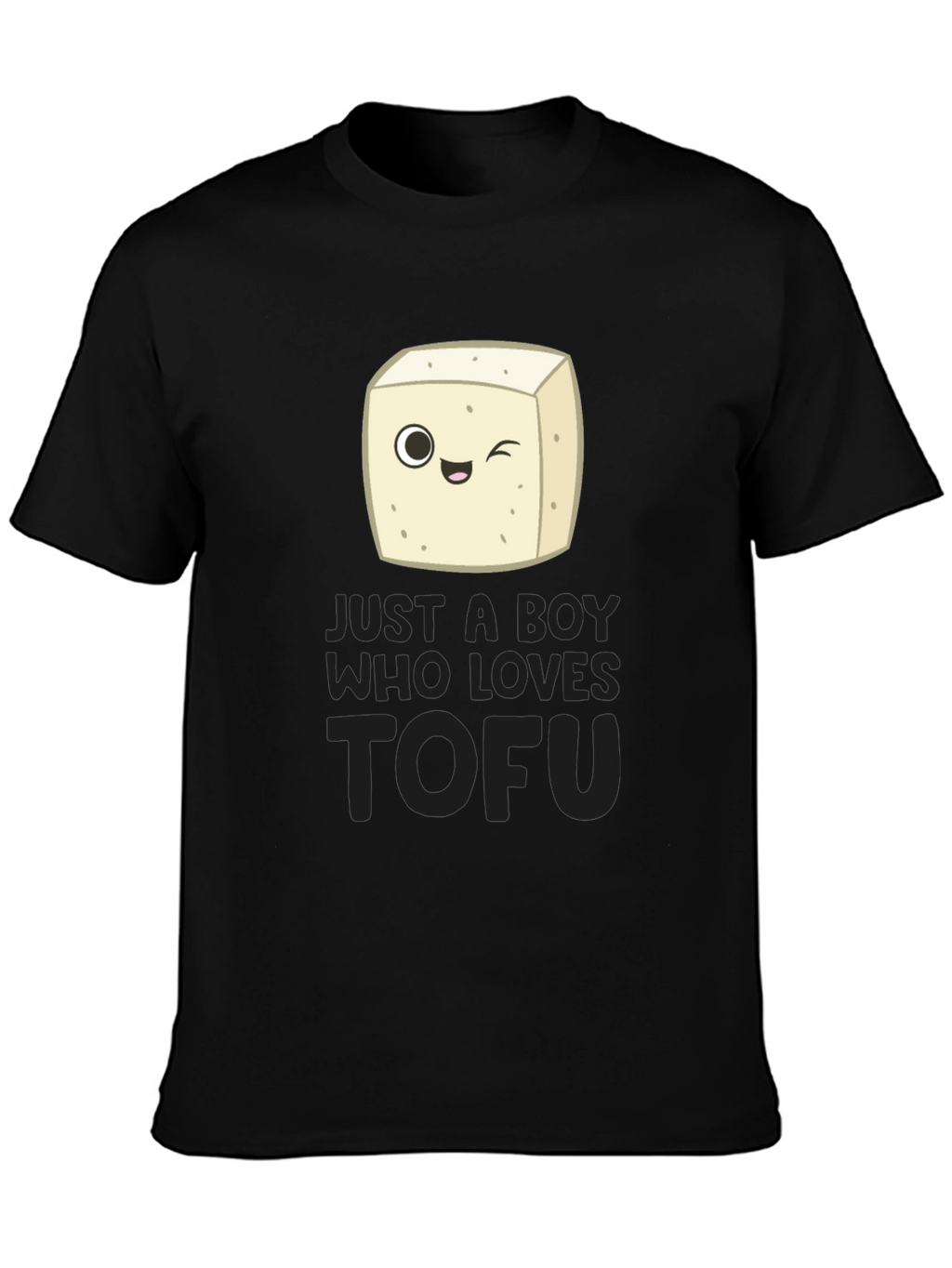 Just a Boy Who Loves Tofu Funny Vegan T-Shirt