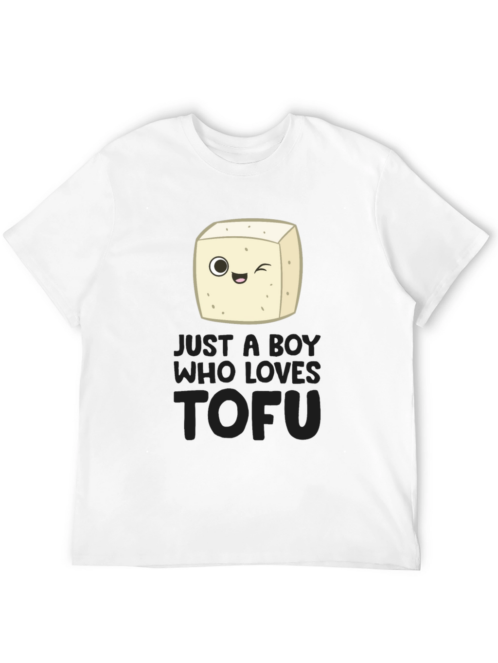 Just a Boy Who Loves Tofu Funny Vegan T-Shirt