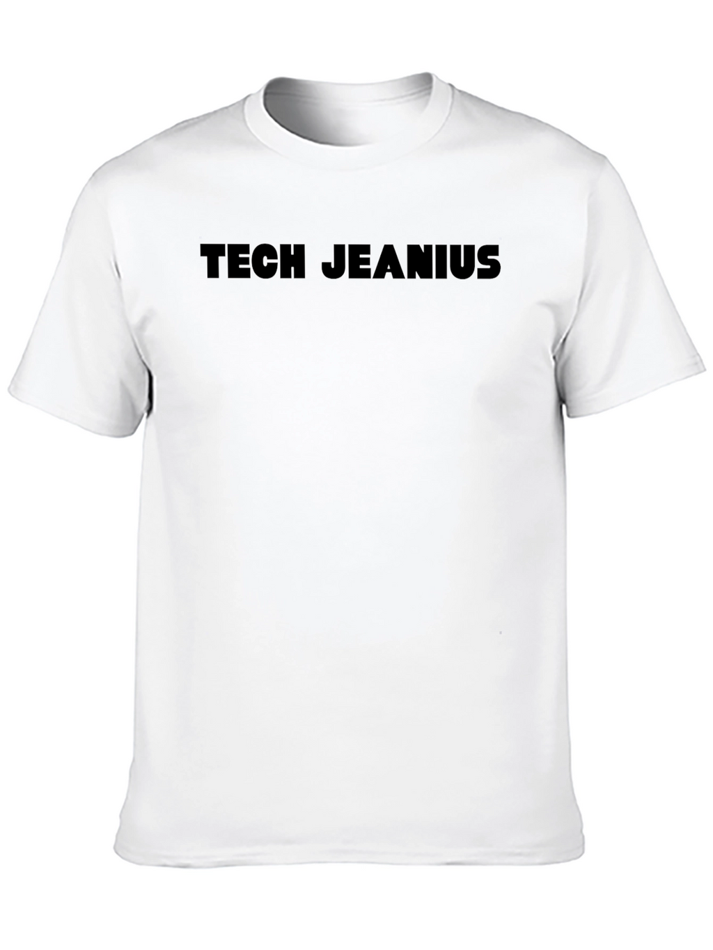 Tech Jeanius Graphic Tee - Modern Black T-Shirt