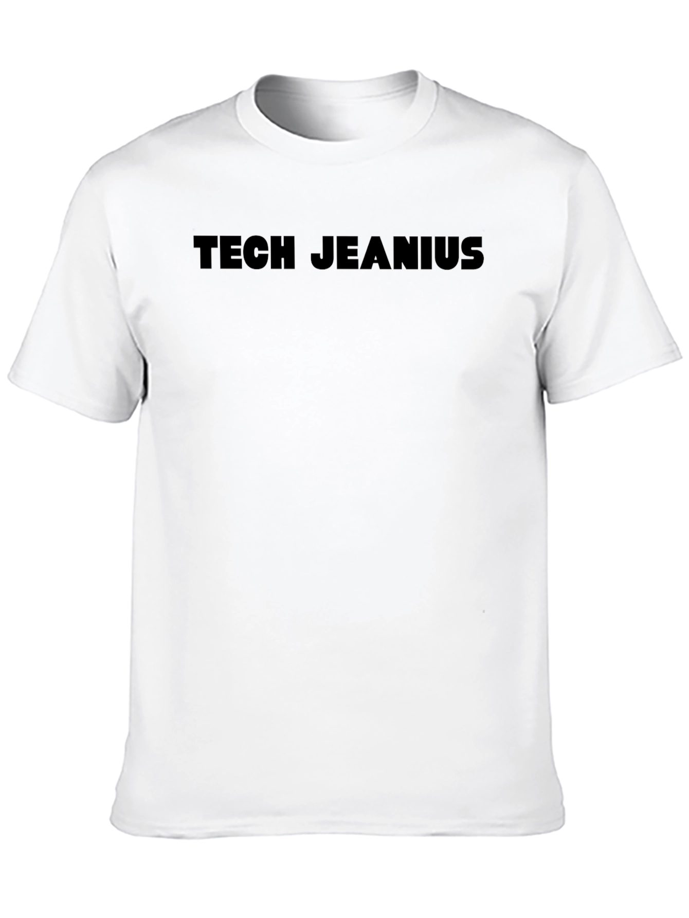 Tech Jeanius Graphic Tee - Modern Black T-Shirt
