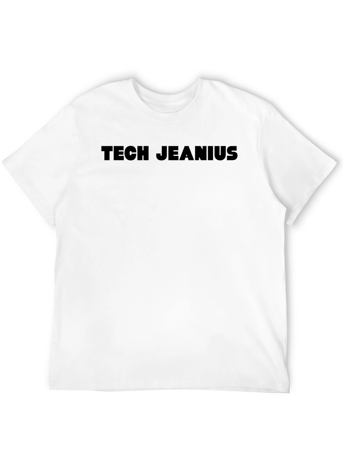 Tech Jeanius Graphic Tee - Modern Black T-Shirt