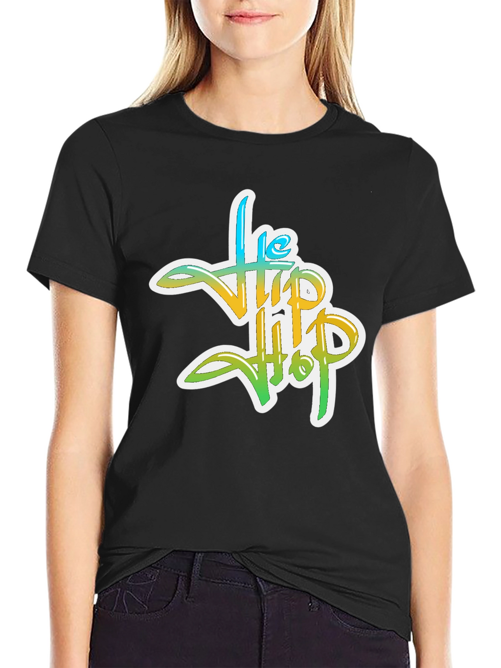 The Hip Hop Graphic T-Shirt - Black