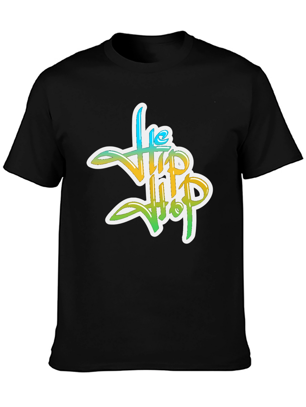 The Hip Hop Graphic T-Shirt - Black