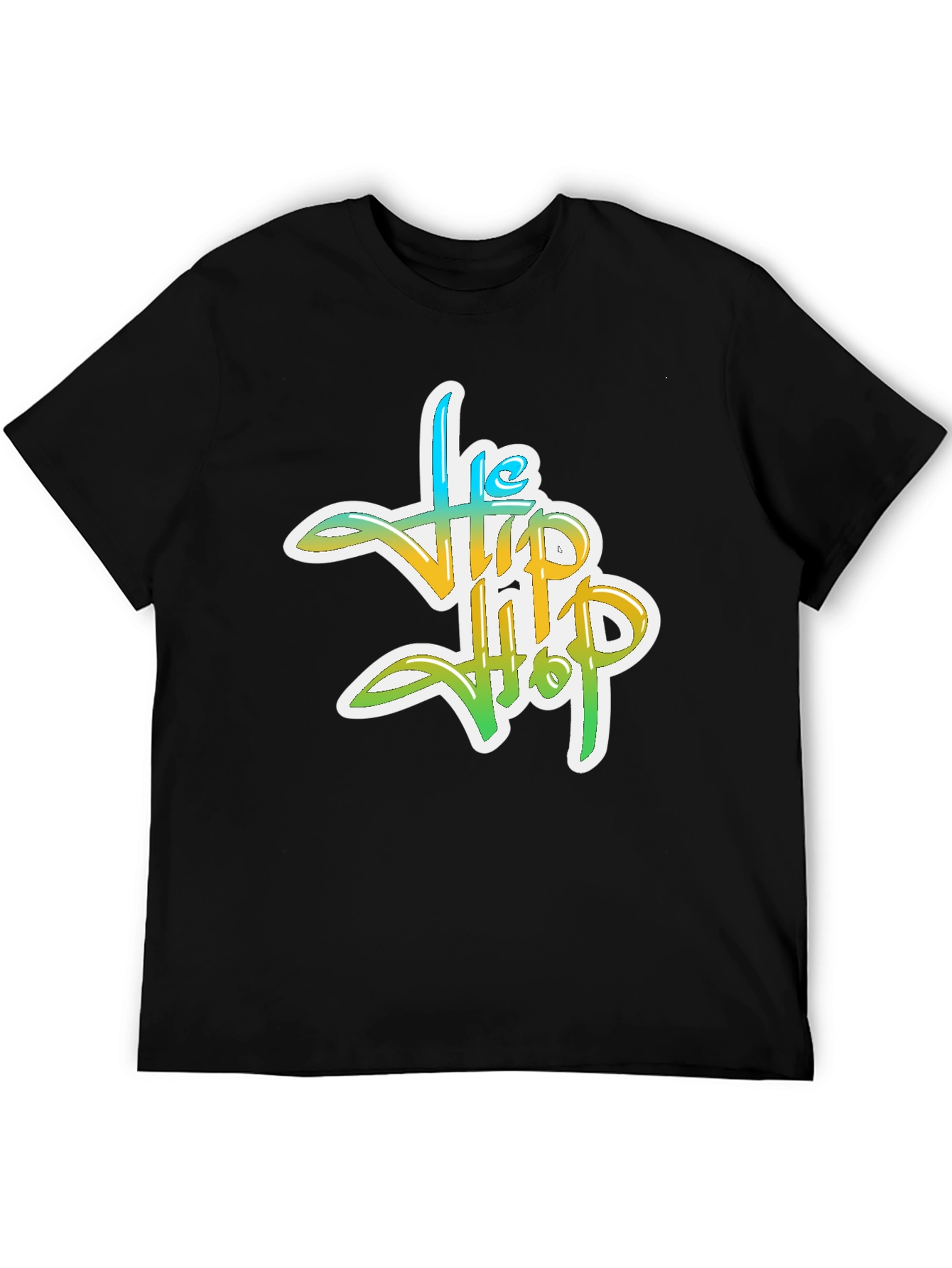 The Hip Hop Graphic T-Shirt - Black