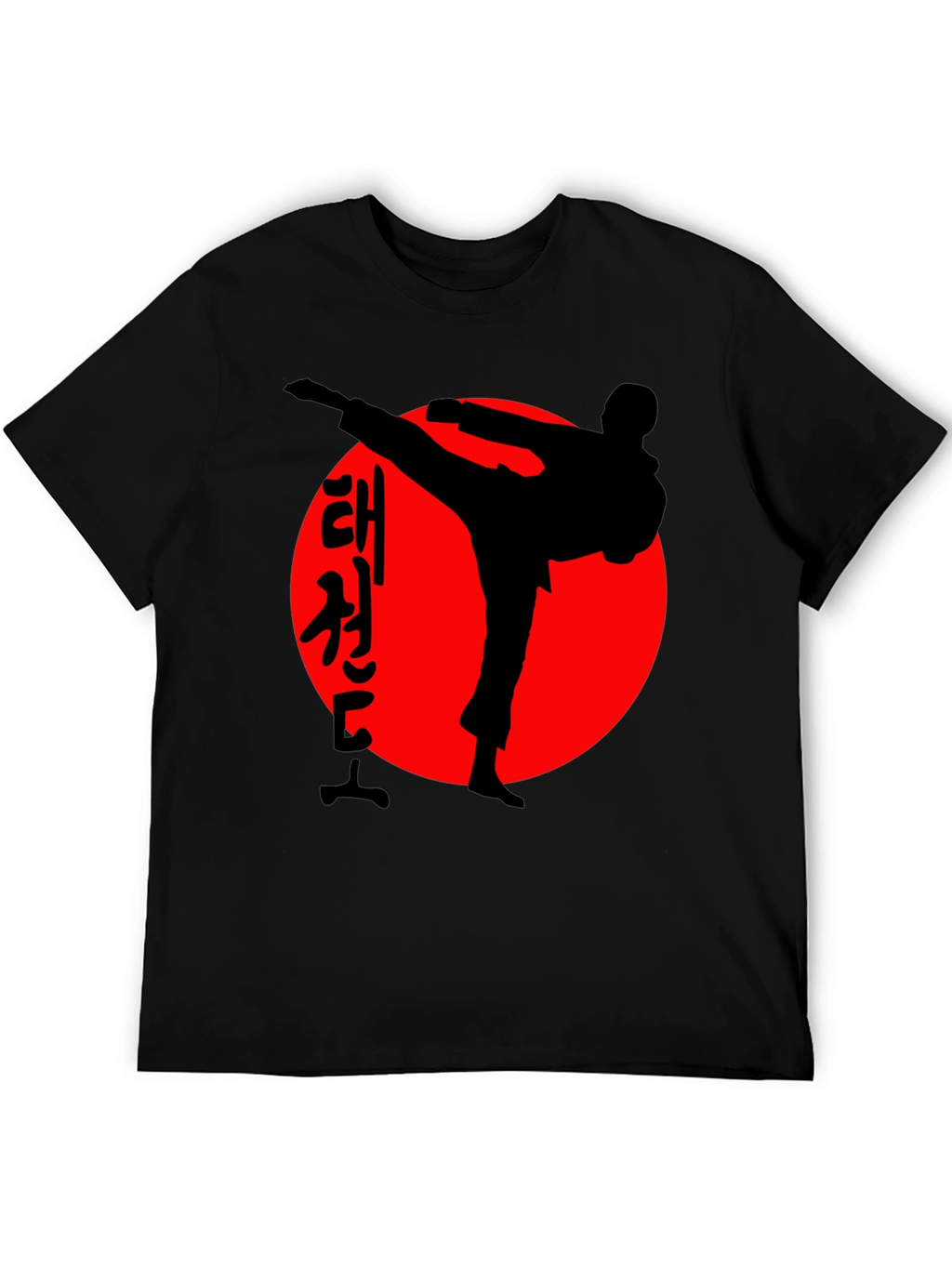 Taekwondo T-Shirt: Martial Arts Silhouette Design