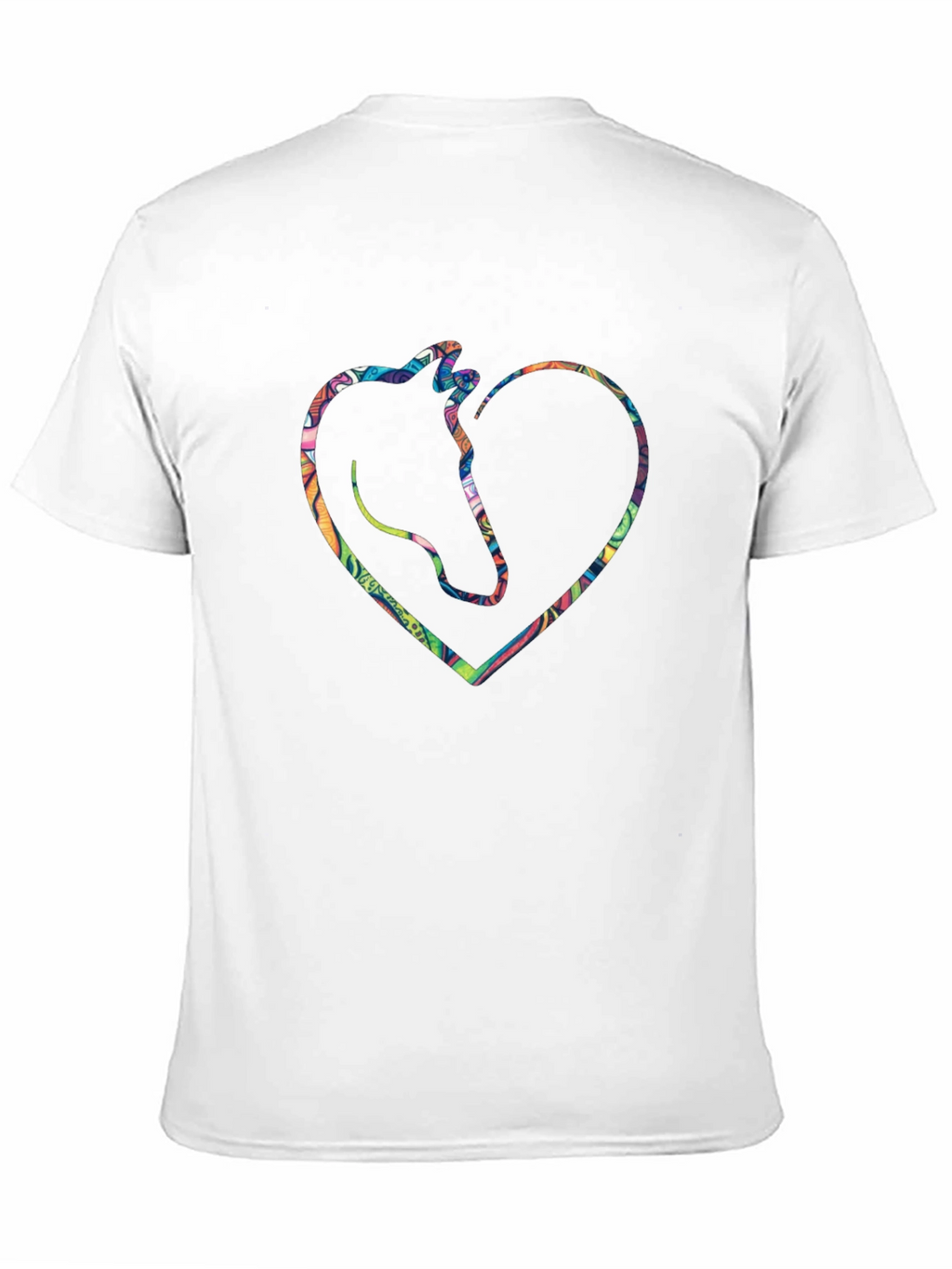 Horse Heart Graphic Tee - Black