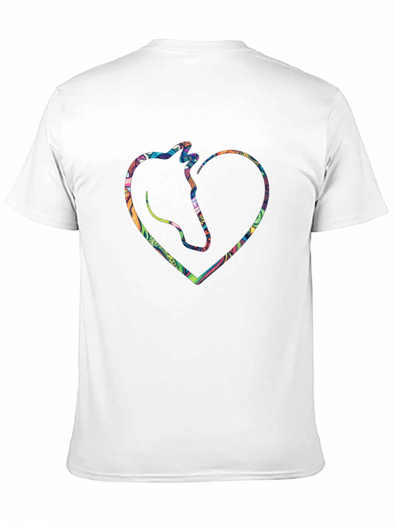 Horse Heart Graphic Tee - Black