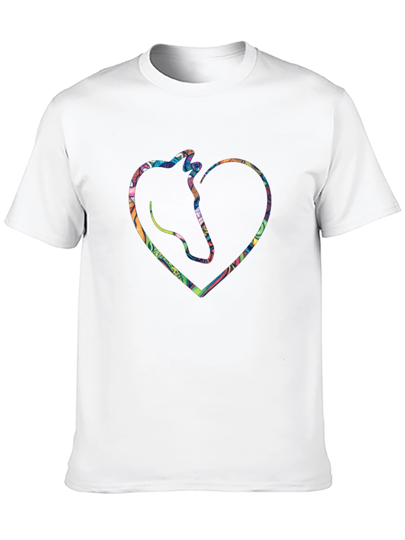 Horse Heart Graphic Tee - Black