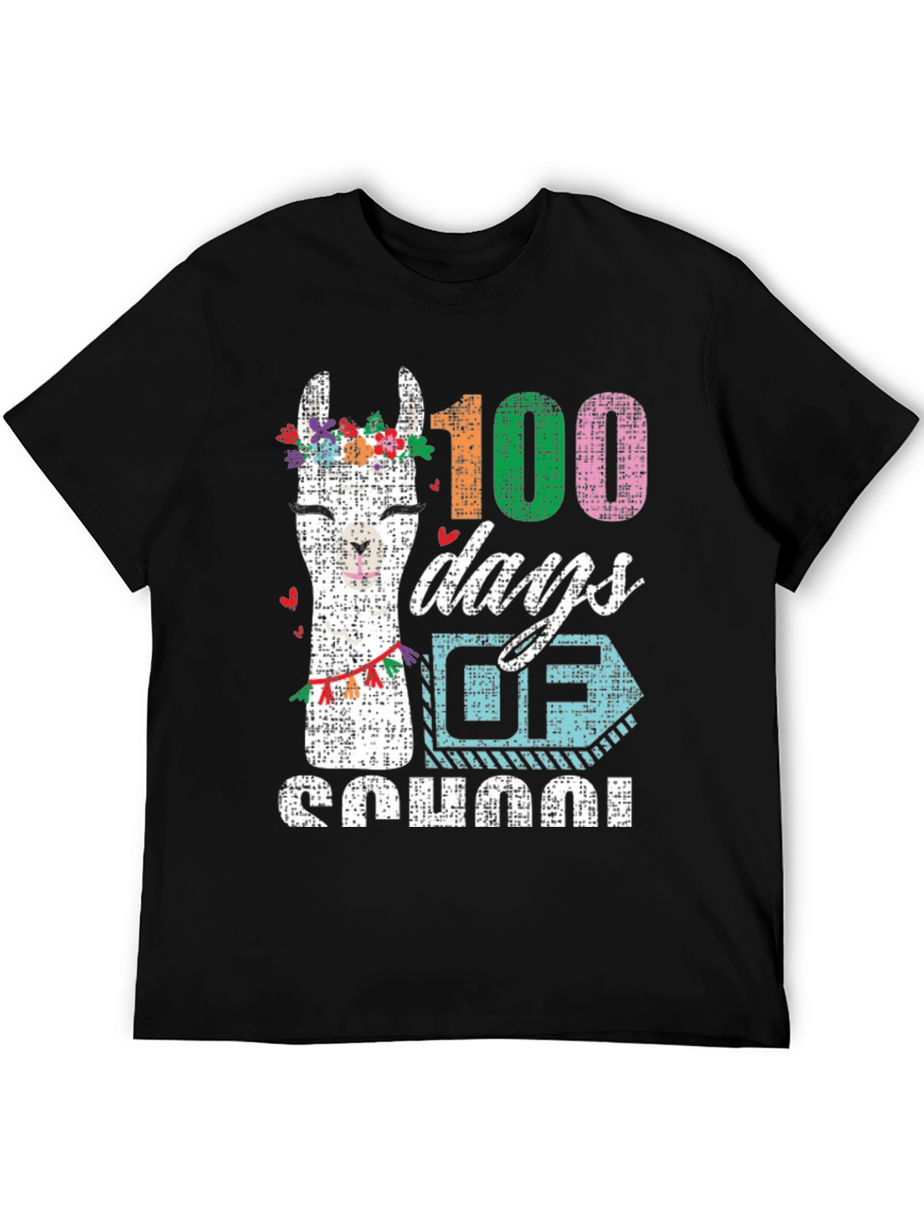 100 Days of School Llama T-Shirt