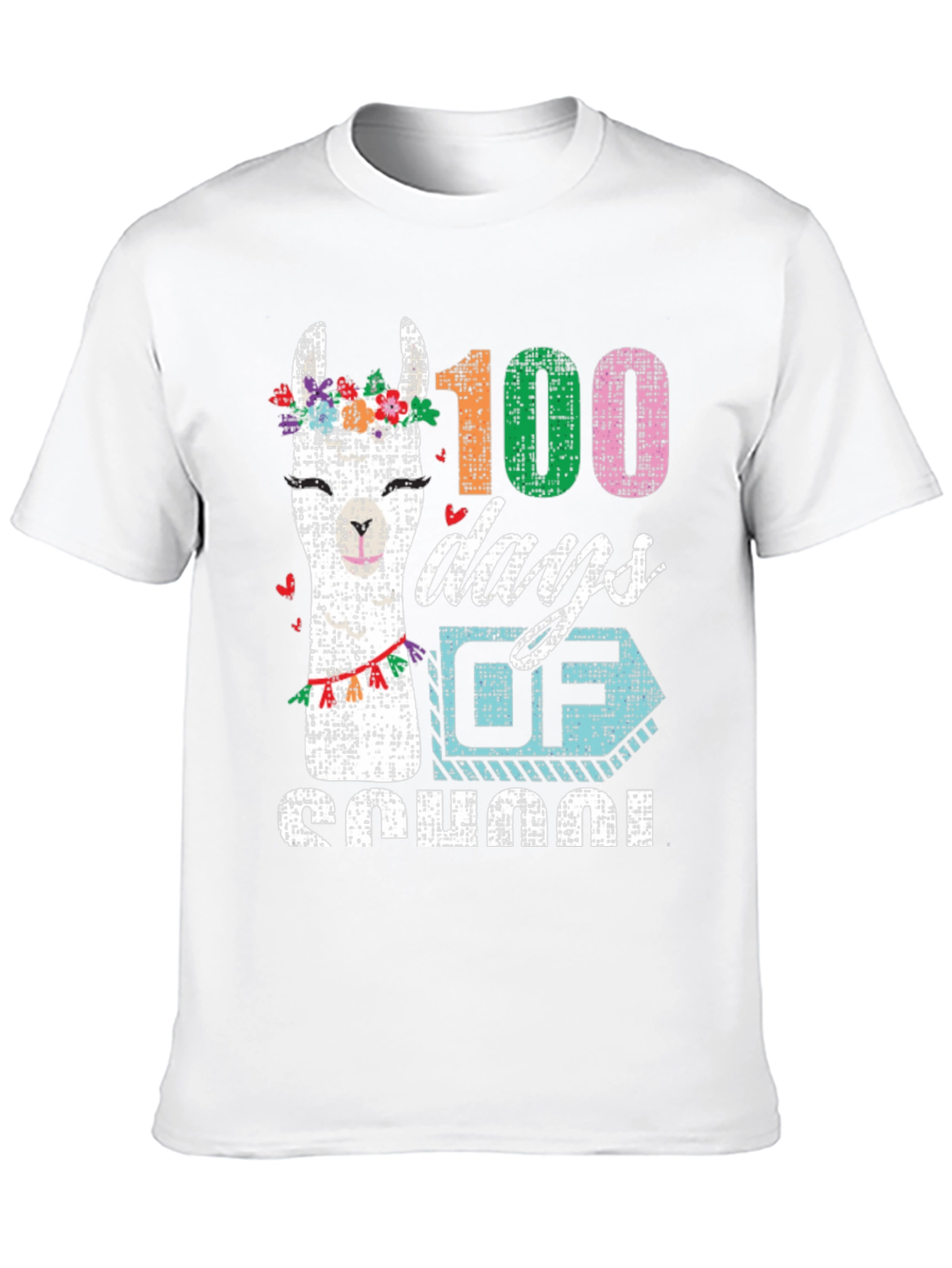 100 Days of School Llama T-Shirt