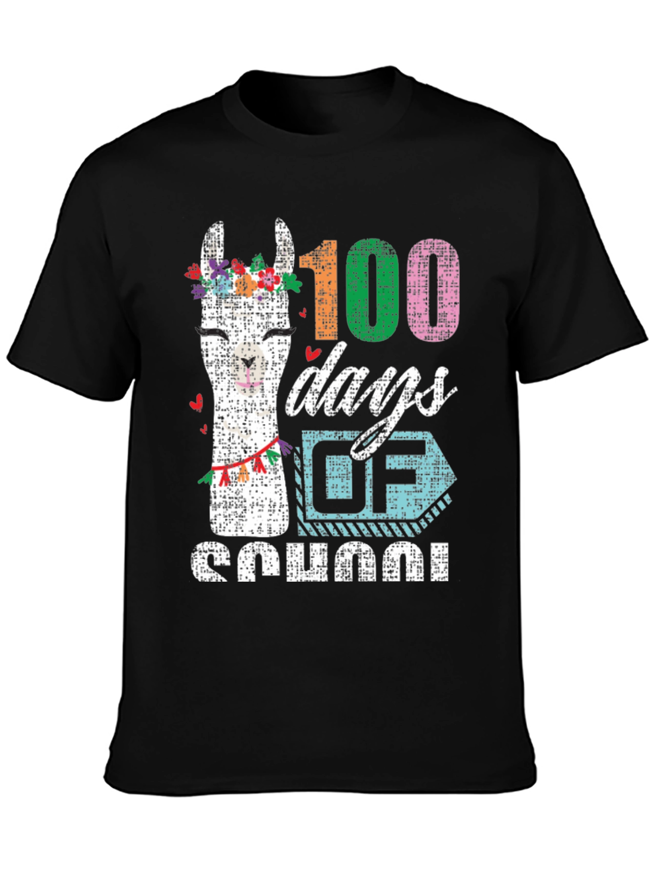 100 Days of School Llama T-Shirt