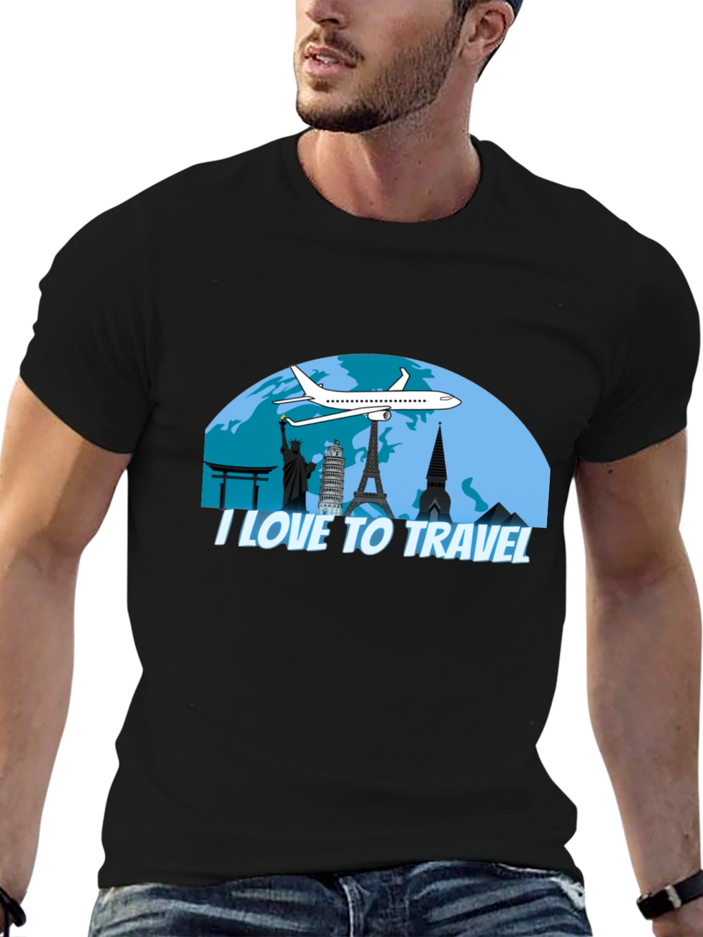 I Love To Travel Graphic T-Shirt