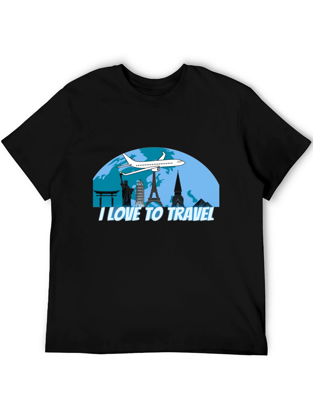 I Love To Travel Graphic T-Shirt