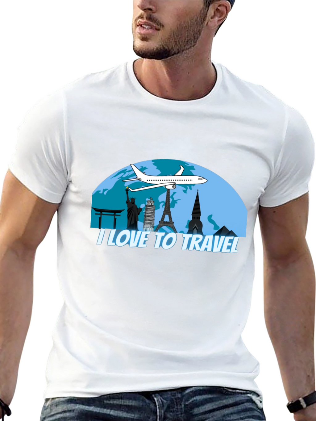 I Love To Travel Graphic T-Shirt