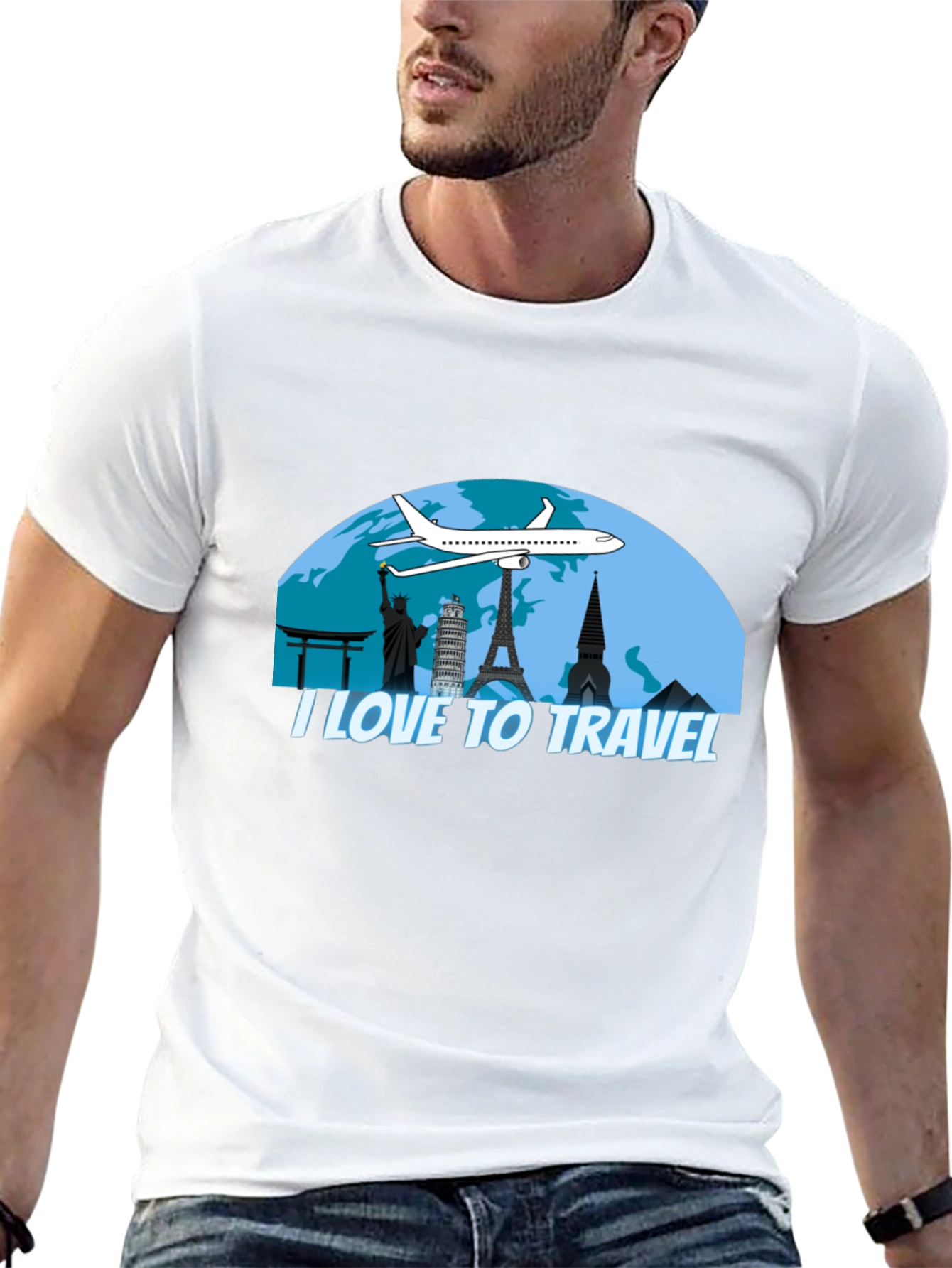 I Love To Travel Graphic T-Shirt